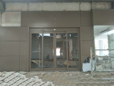 常州市型材自動門安裝案例
