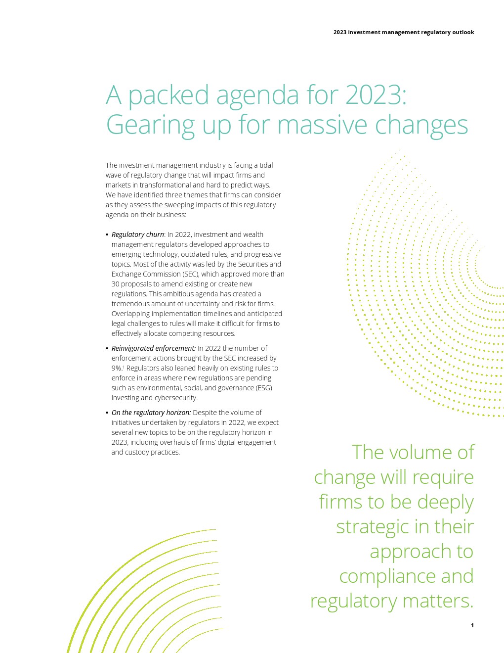 德勤 2023年投資管理行業(yè)監(jiān)管展望——聚焦投資咨詢業(yè)務的發(fā)展與挑戰(zhàn)